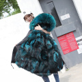 New Parkas Female Women Winter Coat Thickening Cotton Winter Jacket Womens black Real fur Outwear Parkas for Women Winter